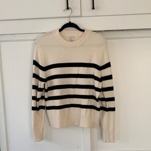 Target Black and Cream Striped Sweater